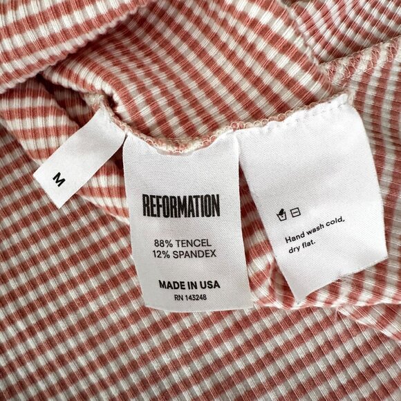 Reformation Striped Spaghetti Strap Full Skirt Striped Sundress Sz M - Picture 8 of 8